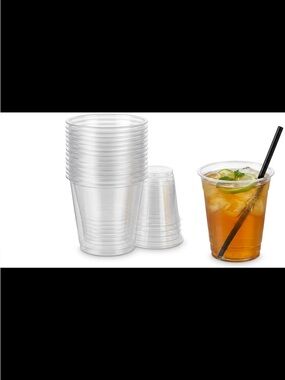 Clear Plastic Party Cups - Pack of Disposable Cups